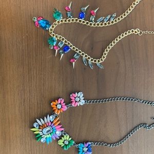Two multi color necklaces for sale
